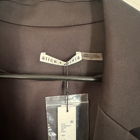 NWT Alice and Olivia Crystal Fringe Cropped Blazer - Picture 7 of 12